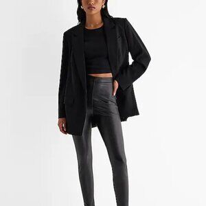 Express Super High Waisted Faux Leather Leggings